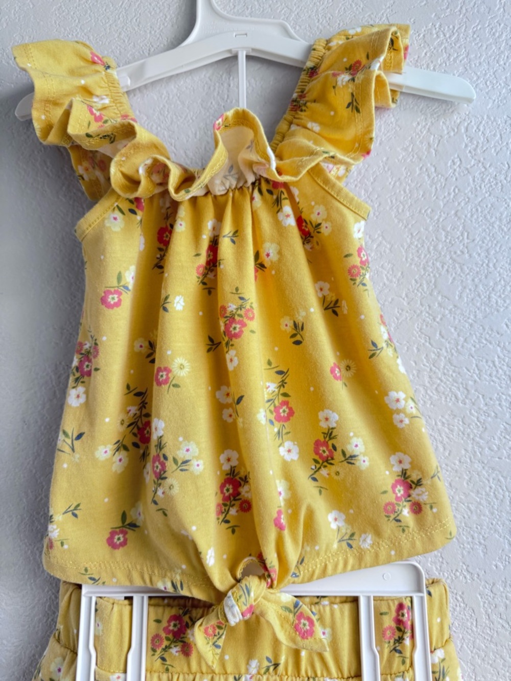 btween Yellow Floral Ruffle Tank & Skort Set. Size 6. - Picture 3 of 8